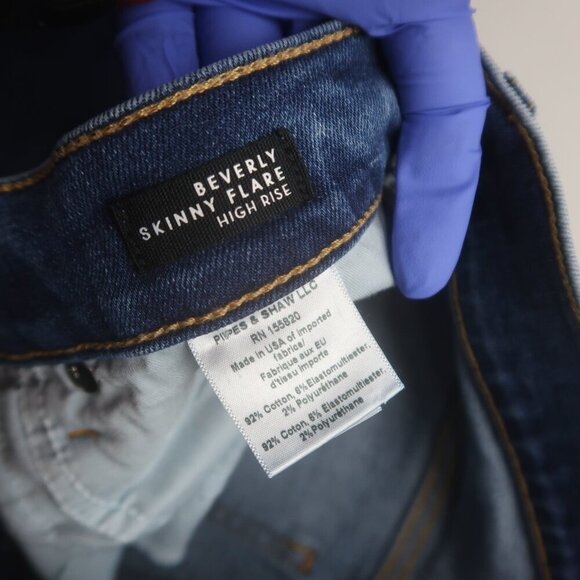 Veronica Beard Beverly High Rise Skinny Flare Jeans Enough Said Size 30 NWT - Picture 11 of 16
